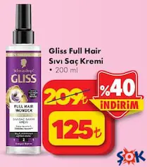 GLİSS FULL HAİR SIVI SAÇ KREMİ 200 ML